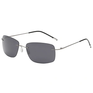 2021 newest fashion titanium rimless foldable sunglasses polarized women men eyewear shade sun glasses wholesale custom goggles
