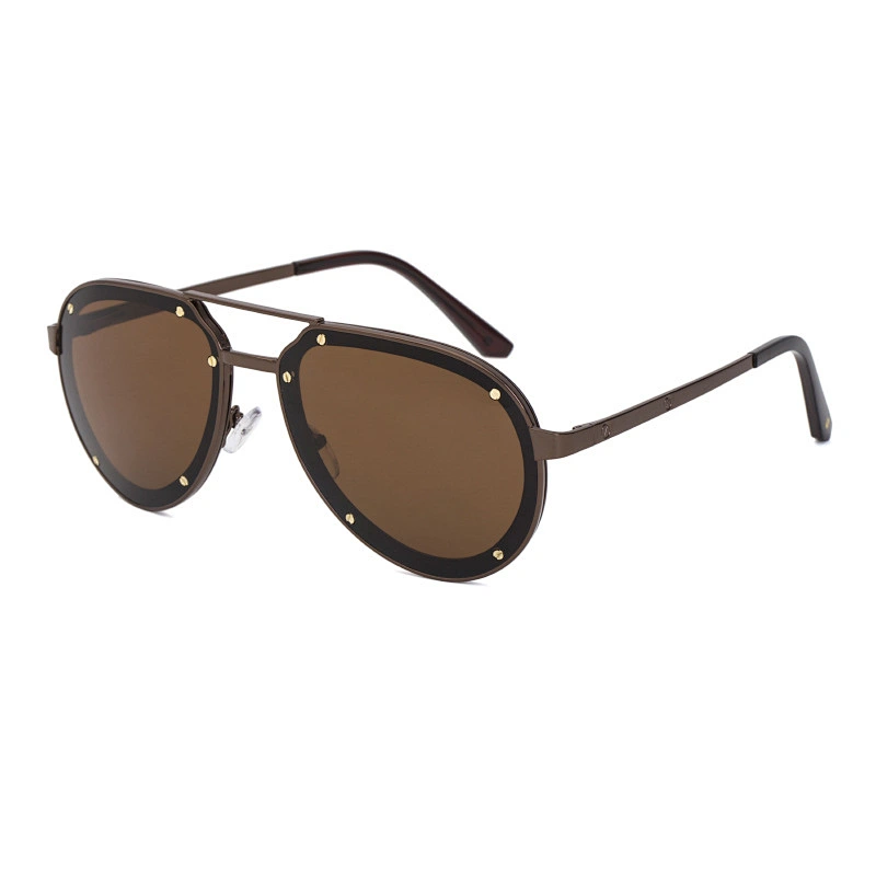2021 newest fashion stud oval metal frame sunglasses women men eyewear shade vintage sun glasses wholesale custom goggles