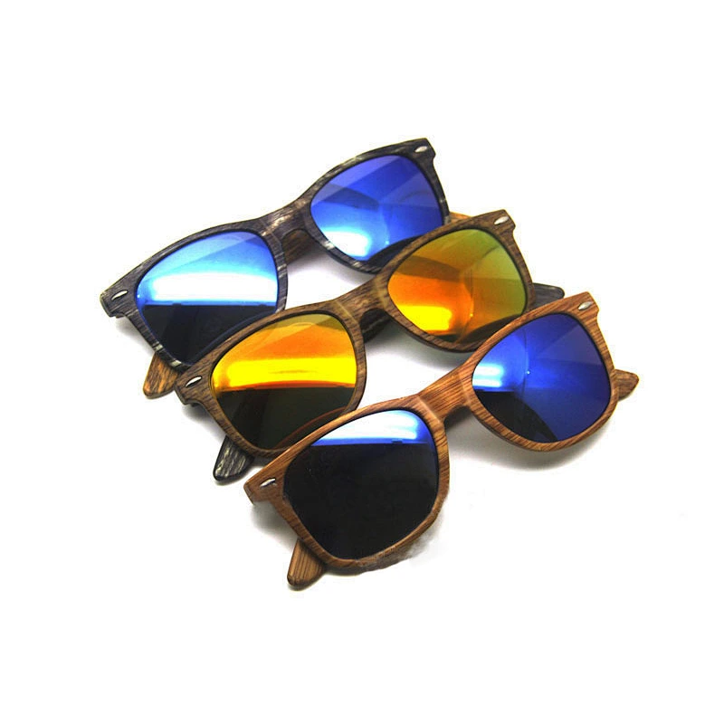 Bamboo sunglasses factory rice nail sunglasses L-002 wooden sunglasses grain bamboo grain frame mirror