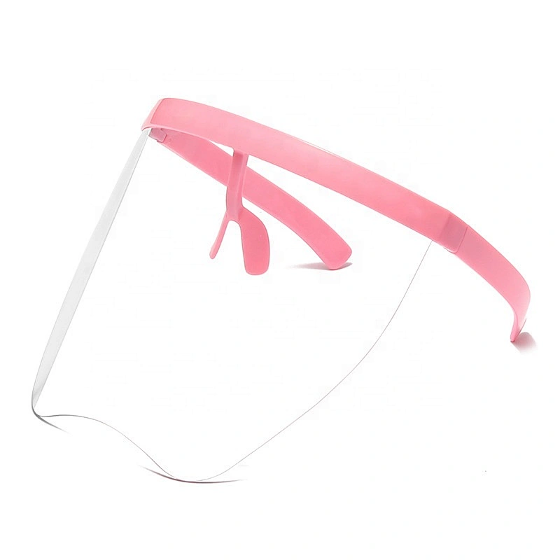 Clear Face Shield ShieldMask Frame Face Visors Face Visors-Pink Anti-dropping Anti-aerosol
