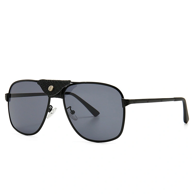 Cross border hot models metical sunglasses classic sunglasses men leather inlaid toad mirror