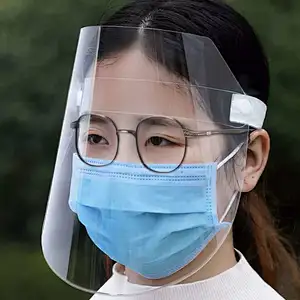 Kitchen cooking anti-oil splash full face shield protection artifact face cook anti-oil fume baffle protective face shield set