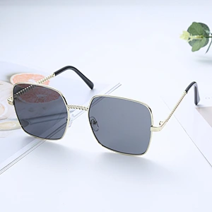 Anti-UV 2021 newest trendy blue light block metal square sunglasses women men eyewear shade sun glasses wholesale custom goggles