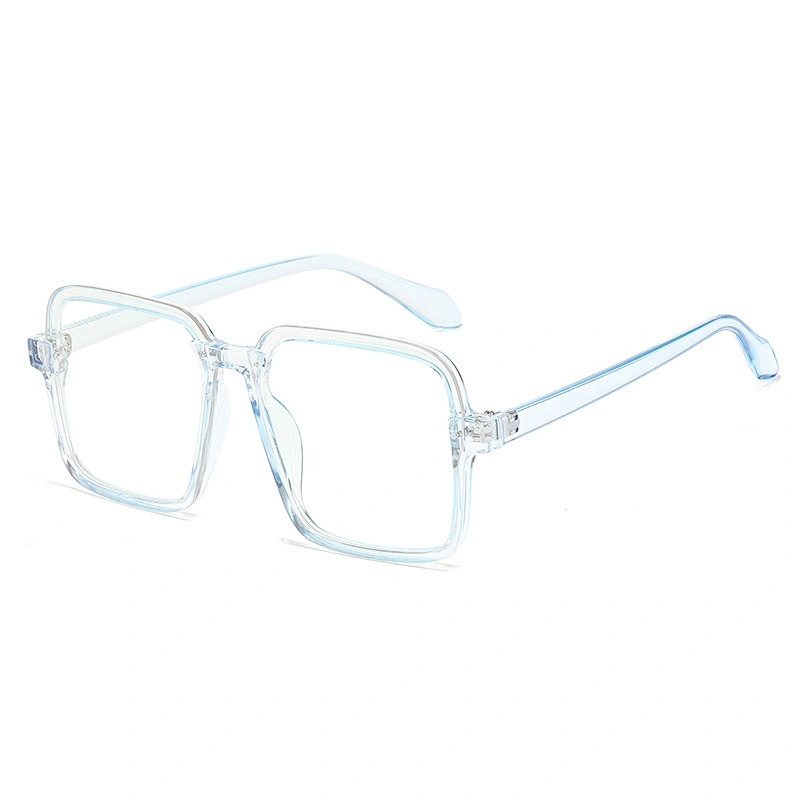 New finished flat light anti-blue glasses color changing sunglasses retro big name couple square sunglasses