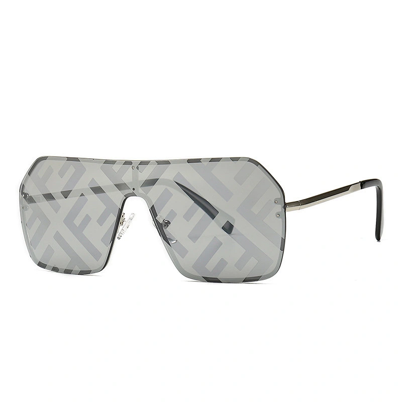 Spring cross-border exclusively for  retro sunglasses flat-top box printing sunglasses sunglasses trend street shooting