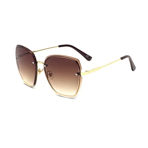 2021 newest fashion big metal frame trimming sunglasses women men eyewear shade vintage sun glasses wholesale custom goggles