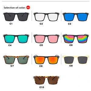 2021 newest stud square frame trendy retro sunglasses women men eyewear shade vintage sun glasses wholesale custom goggles