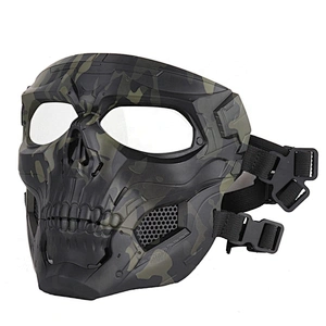 2020 Anti-dust Face shield Mask Scary Skeleton ShieldMask Adult Simple Skull ShieldMask Halloween