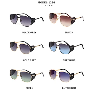 2021 newest fashion windproof steam punk celebrity sunglasses women men eyewear shade sun glasses wholesale custom goggles