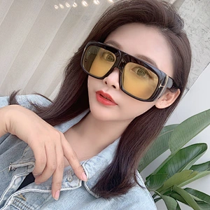 2021 newest fashion big frame trendy celebrity sunglasses women men eyewear shade vintage sun glasses wholesale custom goggles