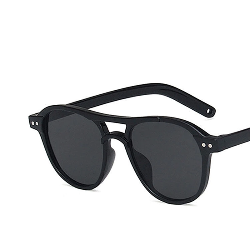 Cute newest stud round frame trendy kids boy sunglasses girls 2021 manufacture for custom UV sun glasses