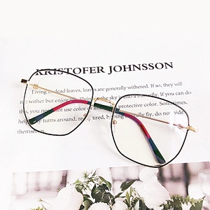 Retro Irregular frame trendy celebrity optical frame river wholesale myopia women eyewear men eyeglasses design eye glasses