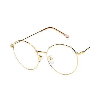 Metal round myopia retro anti blue light glasses optical frame river wholesale women eyewear men eyeglasses design eye glasses