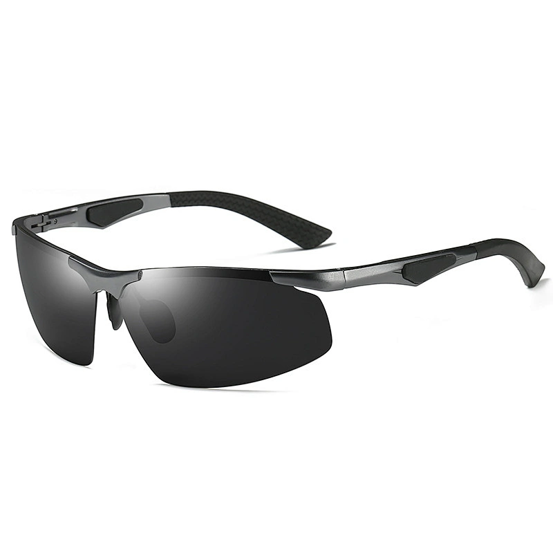 2021 newest aluminum magnesium half-rim sport sunglasses polarized women men eyewear shade sun glasses wholesale custom goggles