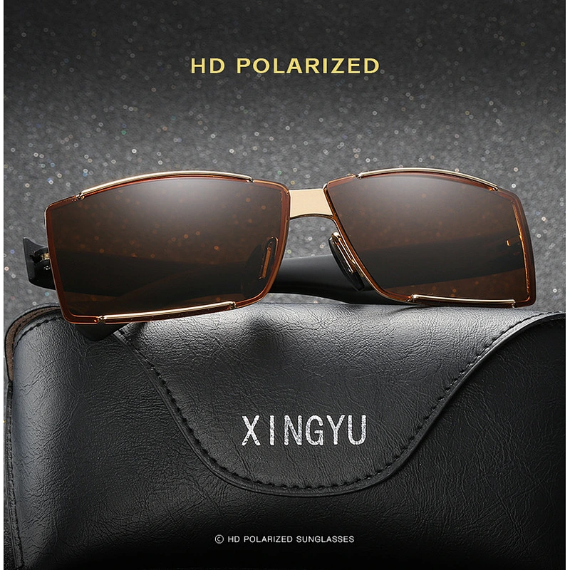 2021 newest fashion square rimless driving sunglasses polarized women men eyewear shade sun glasses wholesale custom goggles