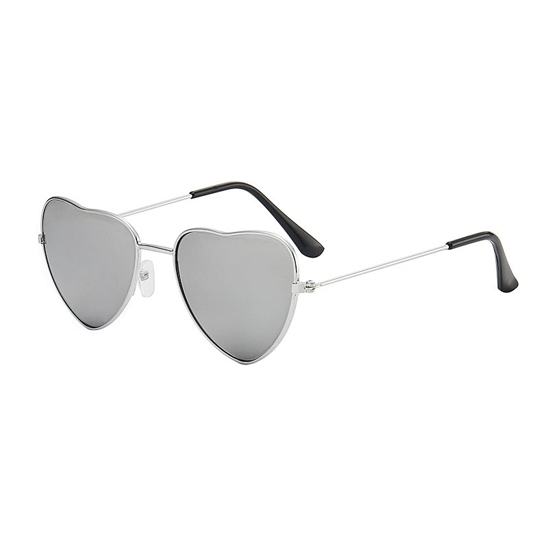 Newest oval colorful kids boy heart shape reflective sunglasses girls 2021 manufacture for custom UV sun glasses