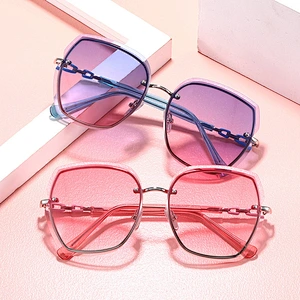 2021 newest fashion colorful metal ladies trendy sunglasses women men eyewear shade vintage sun glasses wholesale custom goggles