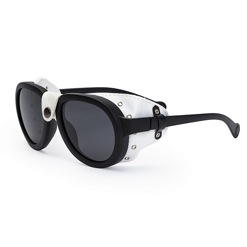 2021 newest fashion leather punk snowfield sunglasses polarized women men eyewear shade sun glasses wholesale custom goggles