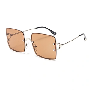 2021 newest fashion metal square frame sunglasses polarized women men eyewear shade vintage sun glasses wholesale custom goggles