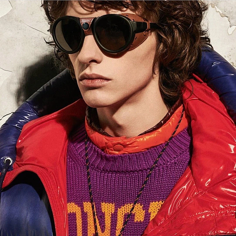 2021 newest fashion leather punk snowfield sunglasses polarized women men eyewear shade sun glasses wholesale custom goggles