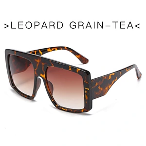 2021 newest fashion trendy oversize gradient sunglasses women men eyewear shade vintage sun glasses wholesale custom goggles