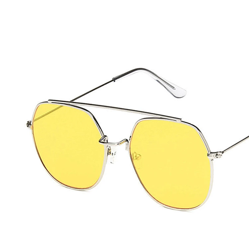 2021 newest fashion metal polygon retro thin sunglasses women men eyewear shade vintage sun glasses wholesale custom goggles