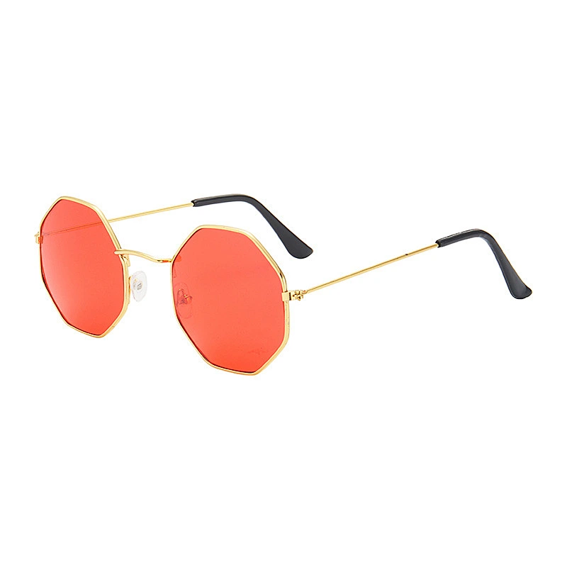 2021 newest fashion trendy metal frame polygon sunglasses women men eyewear shade vintage sun glasses wholesale custom goggles