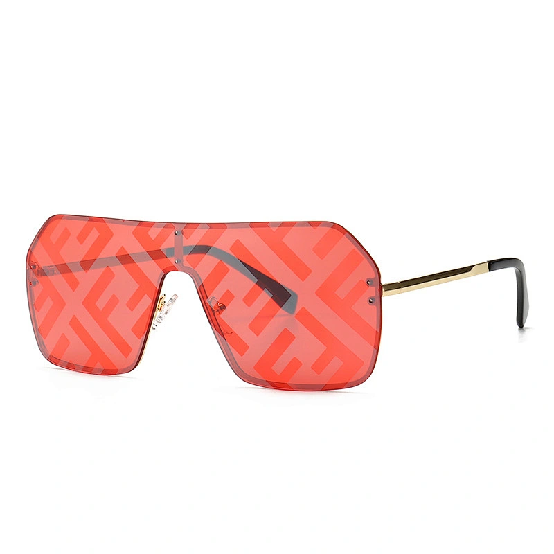 Spring cross-border exclusively for  retro sunglasses flat-top box printing sunglasses sunglasses trend street shooting