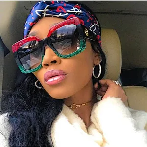 2021 fashion newest square tricolor big frame celebrity sunglasses women men eyewear shade sun glasses wholesale custom goggles