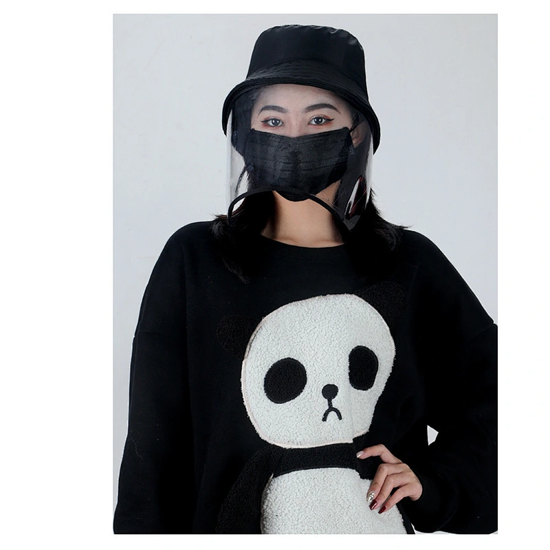 Fisherman's hat covers protective face shield hat epidemic prevention and splash prevention face shield cap with face shield