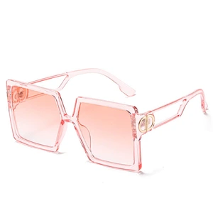 2021 newest fashion square big frame trendy sunglasses women men eyewear shade vintage sun glasses wholesale custom goggles