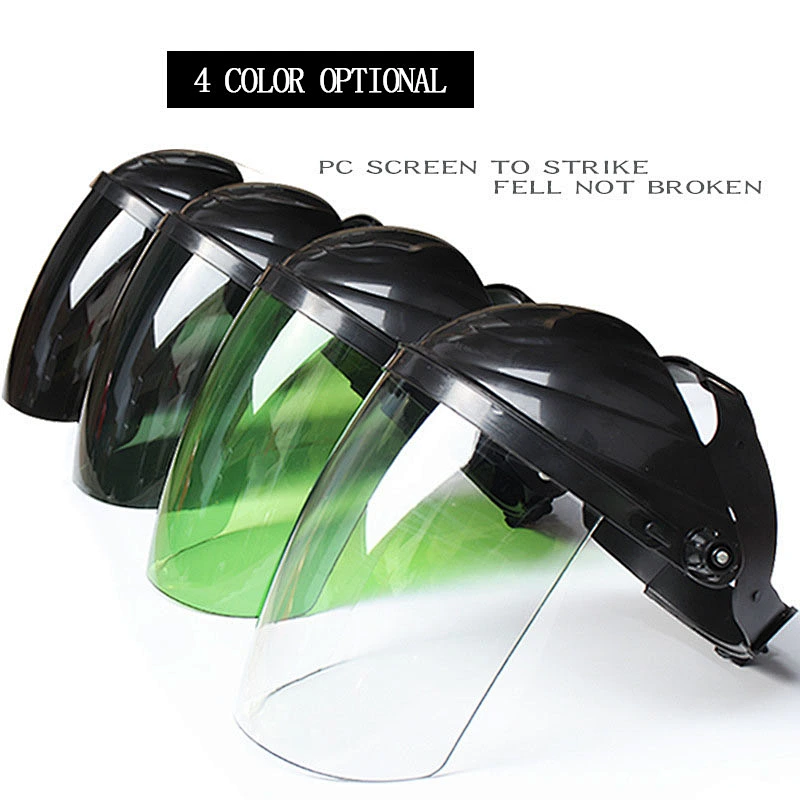 Welding protective face shield cover glasses face portable head type flip cover automatic dimming transparent face shield lens