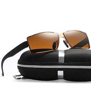 2021 newest fashion square rimless driving sunglasses polarized women men eyewear shade sun glasses wholesale custom goggles
