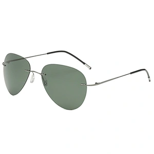 2021 newest fashion rimless foldable oval sunglasses polarized women men eyewear shade sun glasses wholesale custom goggles