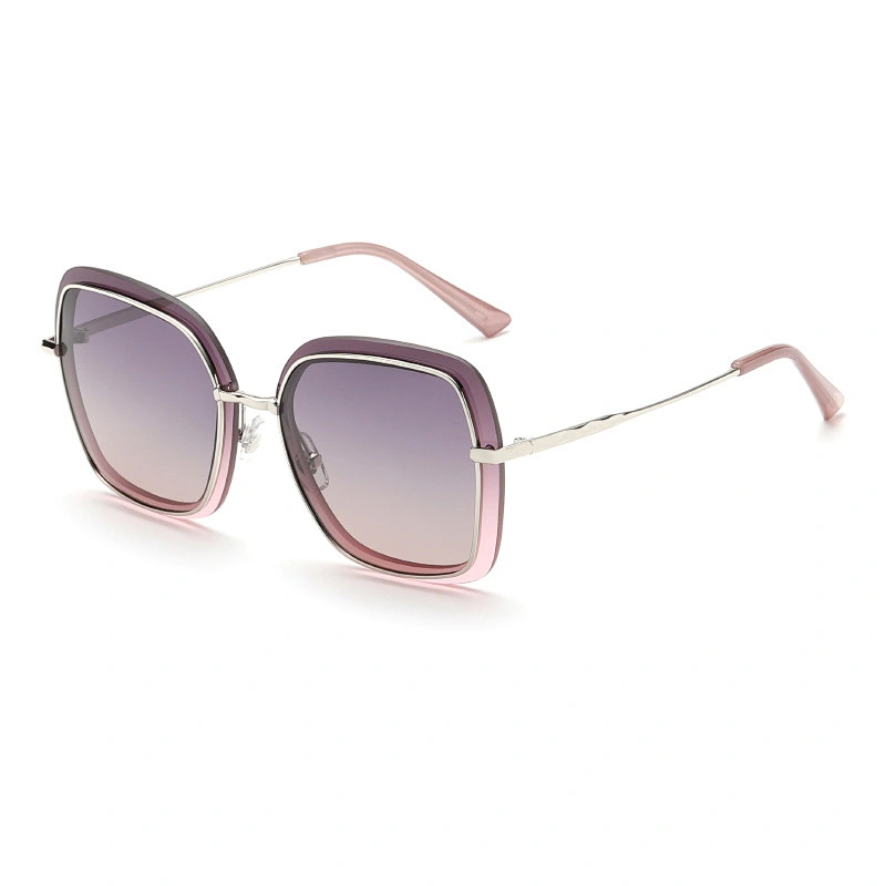 2021 newest fashion big frame TR90 sunglasses polarized women men eyewear shade vintage sun glasses wholesale custom goggles
