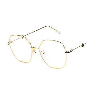 Four-leaf metal polygon Irregular myopia glasses optical frame river wholesale women eyewear men eyeglasses design eye glasses