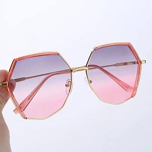 2021 newest fashion rimless diamond trim polygon sunglasses women men eyewear shade vintage sun glasses wholesale custom goggles
