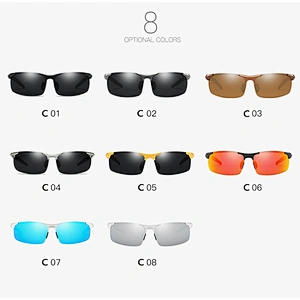 2021 fashion newest aluminum magnesium sport sunglasses polarized women men eyewear shade sun glasses wholesale custom goggles