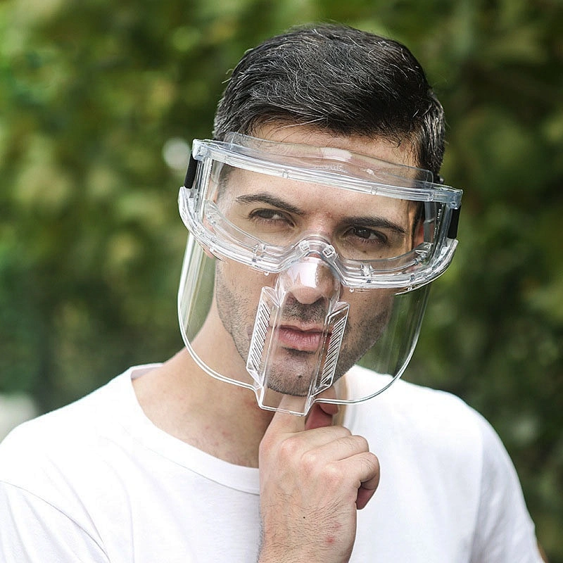 Anti-fog Face Shield mask Combination Face Shield Transparent Exquisite Design Separable Splash Proof FaceShield For Men