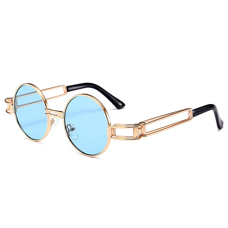 Cross-border foreign trade explosion steampunk fashion sunglasses European and American street style retro round Prince mirror