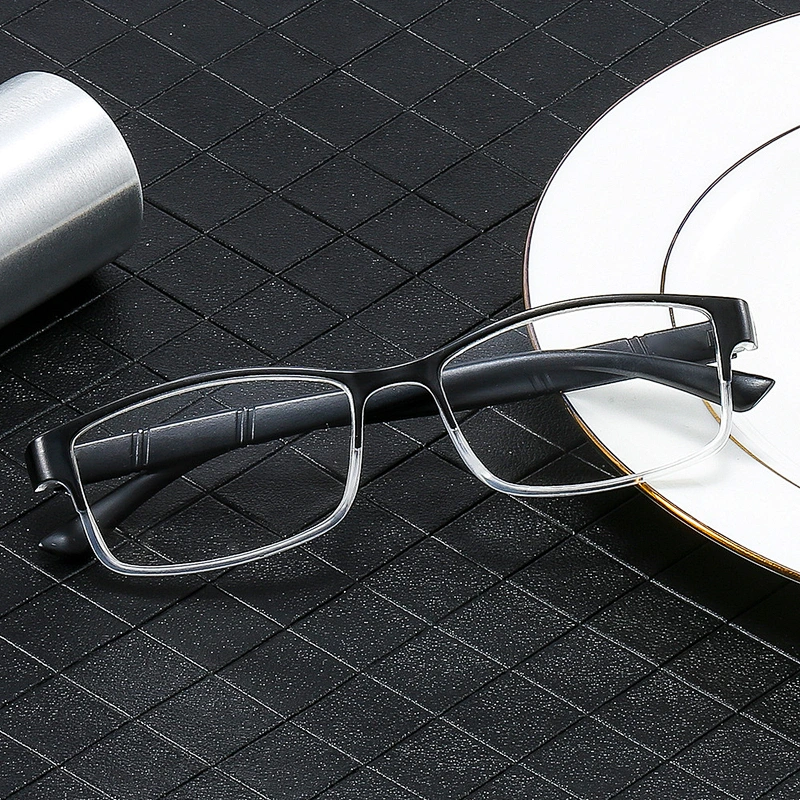 Hot selling half border trendy thin business designer optics reading glasses men women wholesale reader glasses frame