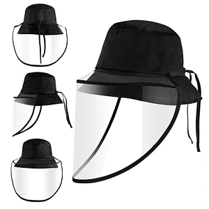 Fisherman's hat covers protective face shield hat epidemic prevention and splash prevention face shield cap with face shield