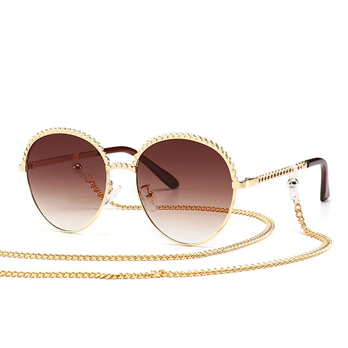 Exclusively for round rope belt chain sunglasses sun glasses modern retro star trend street shades sunglasses womens