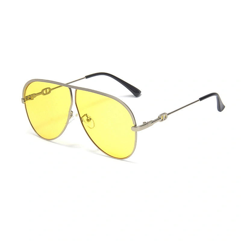 2021 newest fashion oval metal frame celebrity sunglasses women men eyewear shade vintage sun glasses wholesale custom goggles