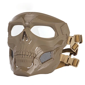 New camouflage tactical full face shield outdoor riding sand safety face shield plastic personalized dress CS