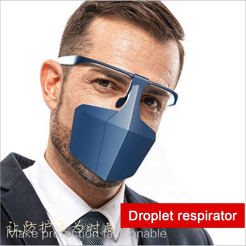 Headwear High Quality Face Screen Shield glasses Fancy Hard Droplet Respirator Stylish Breathable Respirator Goggle Visor Mask