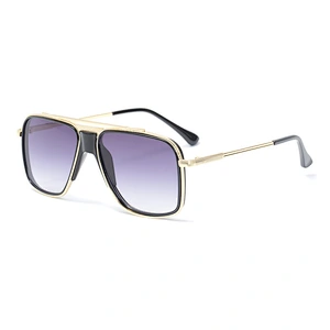2021 newest fashion metal square frame thick nose sunglasses women men eyewear shade vintage sun glasses wholesale custom goggle