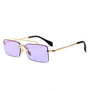 Explosion models narrow frame modern retro sunglasses fashion glasses sunglasses street model catwalk sunglasses