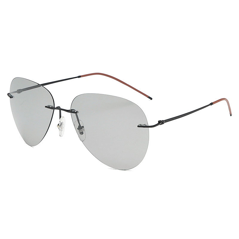 2021 newest fashion titanium photochromic sunglasses polarized women men eyewear shade sun glasses wholesale custom goggles