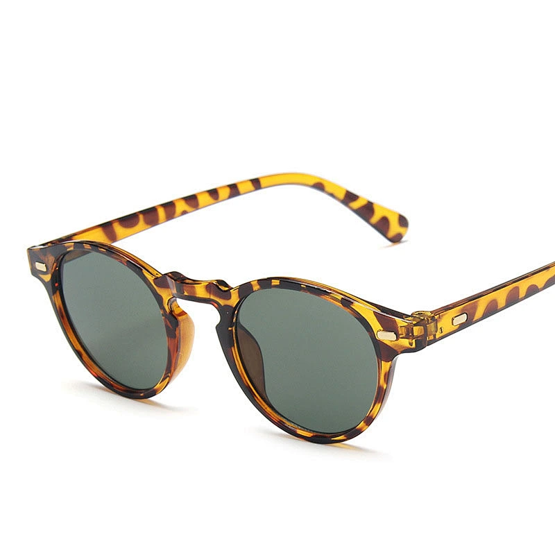 2021 newest fashion leopard small frame classic sunglasses women men eyewear shade vintage sun glasses wholesale custom goggle